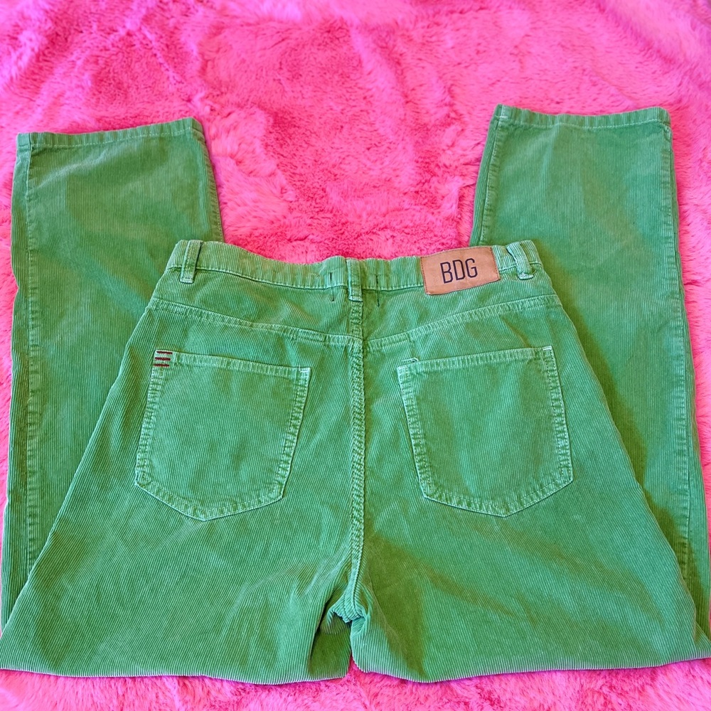 Bdg Green Corduroy Cowboy Pant - 31 in waist